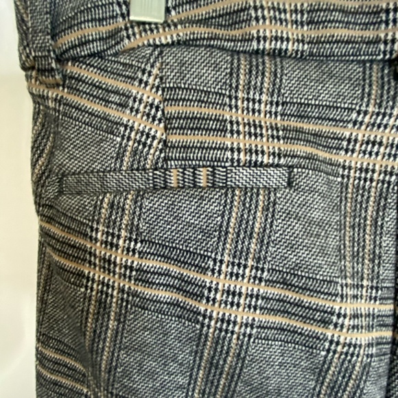 Core Life Neutral Soft Rayon Blend Plaid Office Career Stretch Pants. 30"x27" - Picture 9 of 16